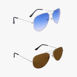 Men's Black Sunglasses (Pack of 2)